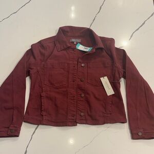 Just USA Burgundy Jean Jacket